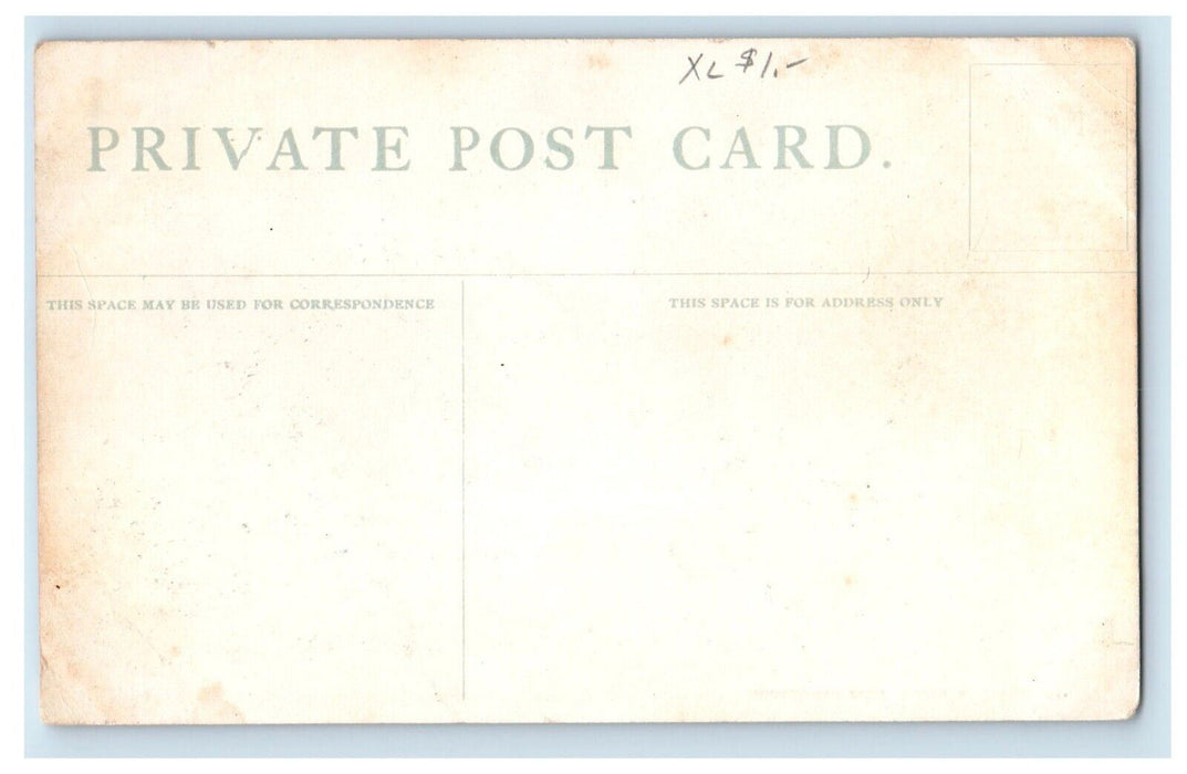 c1910's Tobique River New Brunswick Canada, Canoeing Boat Antique Postcard