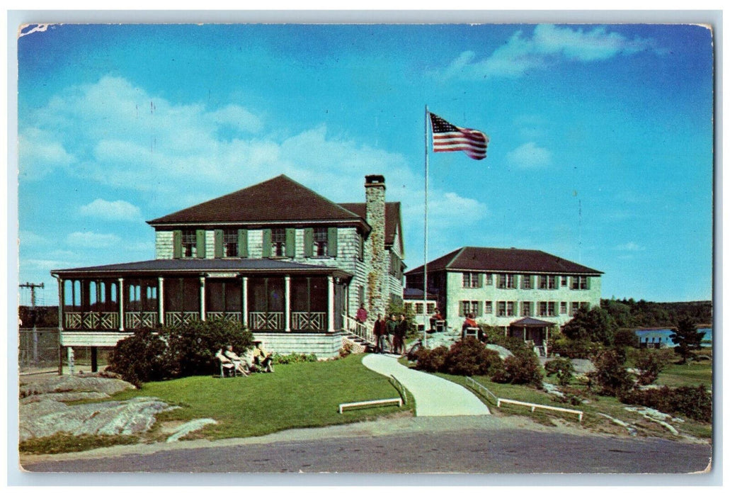 c1950's Sebasco Lodge Sebasco Estates Maine ME Vintage Unposted Postcard