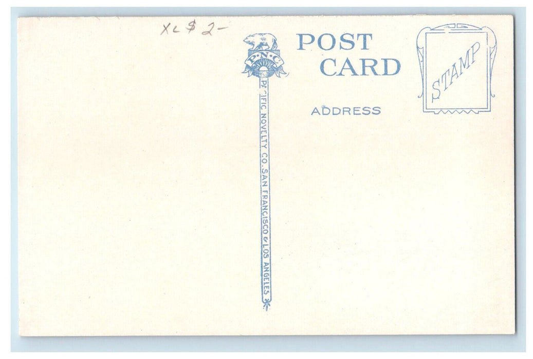 1928 Steamships Stockton Channel-Head of Navigation Stockton CA Postcard