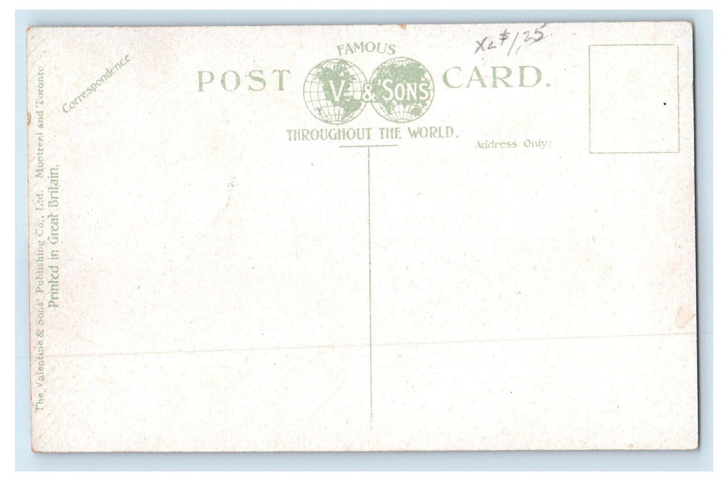 c1910's Public Library Victoria British Of Columbia Canada Antique Postcard