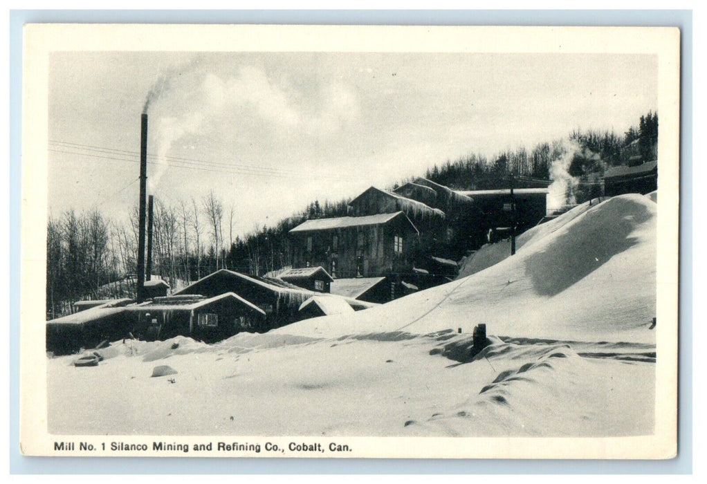 Mill No. 1 Silanco Mining And Refining Co. Cobalt Canada, Winter Snow Postcard