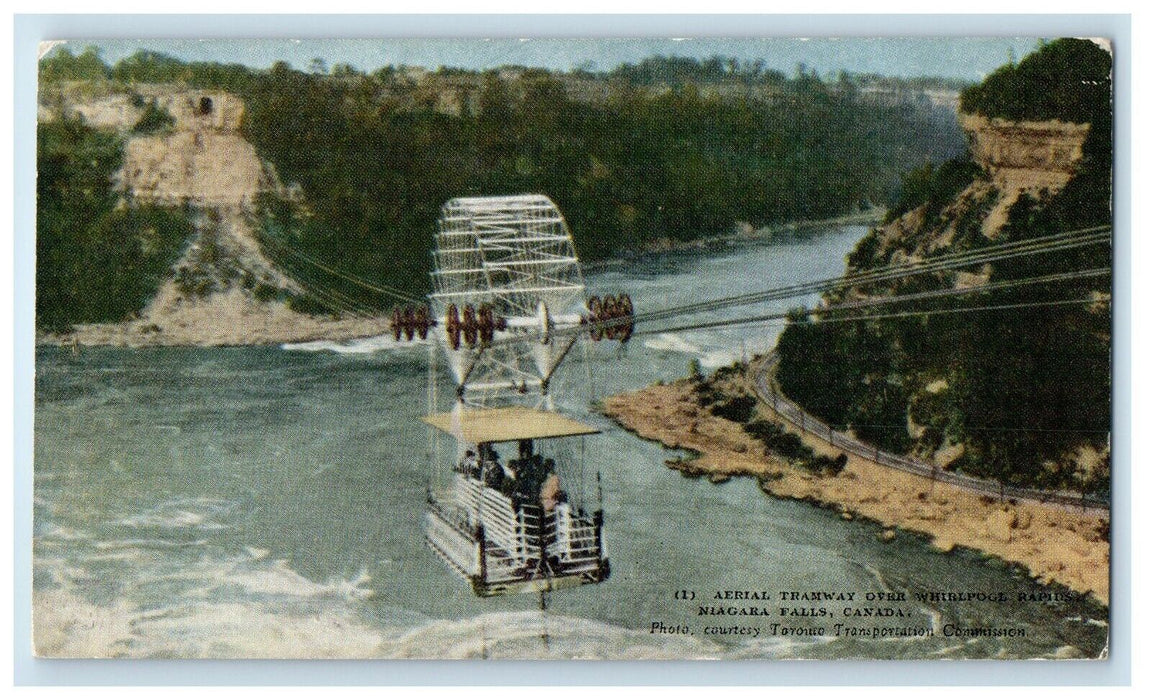 Aerial Tramway Over Whirlpool Rapids Niagara Falls Canada Unposted Postcard