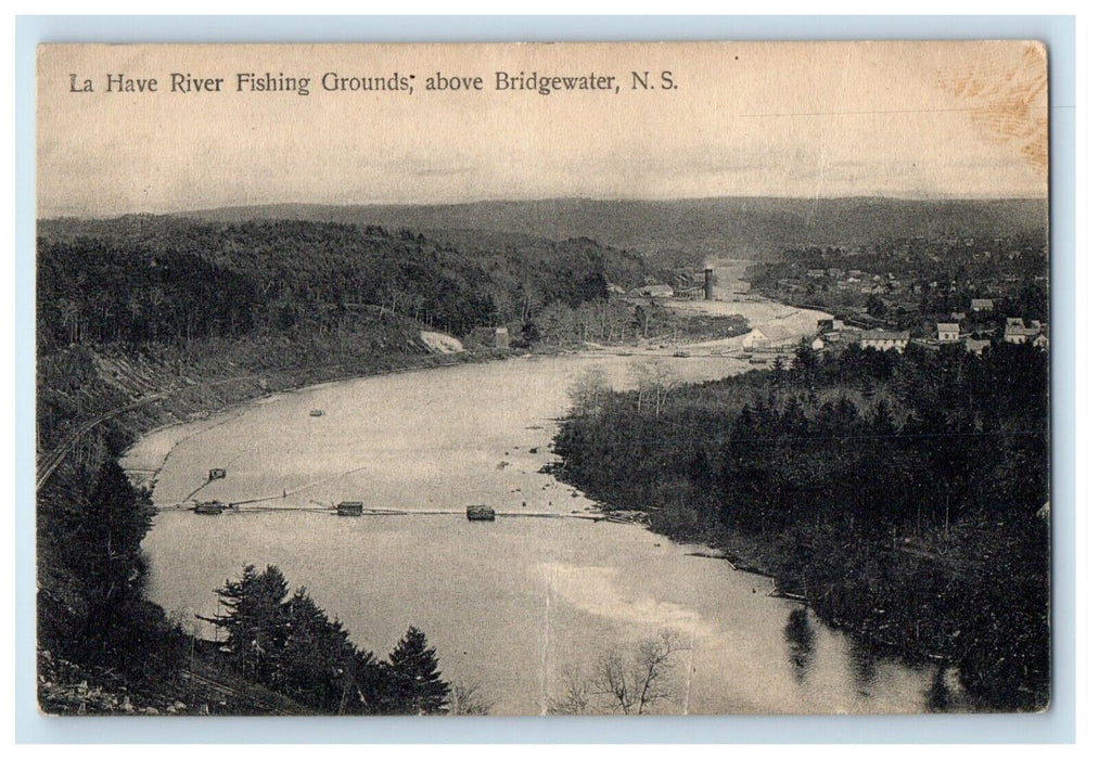 La Have River Fishing Grounds Above Bridgewater Nova Scotia Canada Postcard