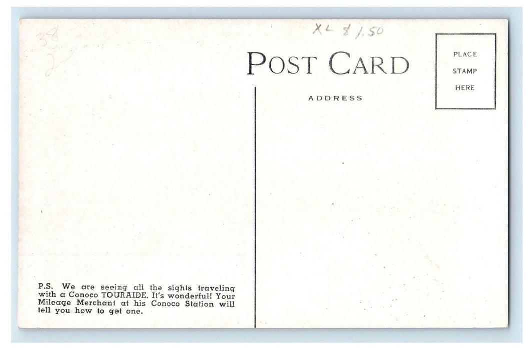 Big Bend Columbia Highway Car British Columbia Canada Unposted Vintage Postcard