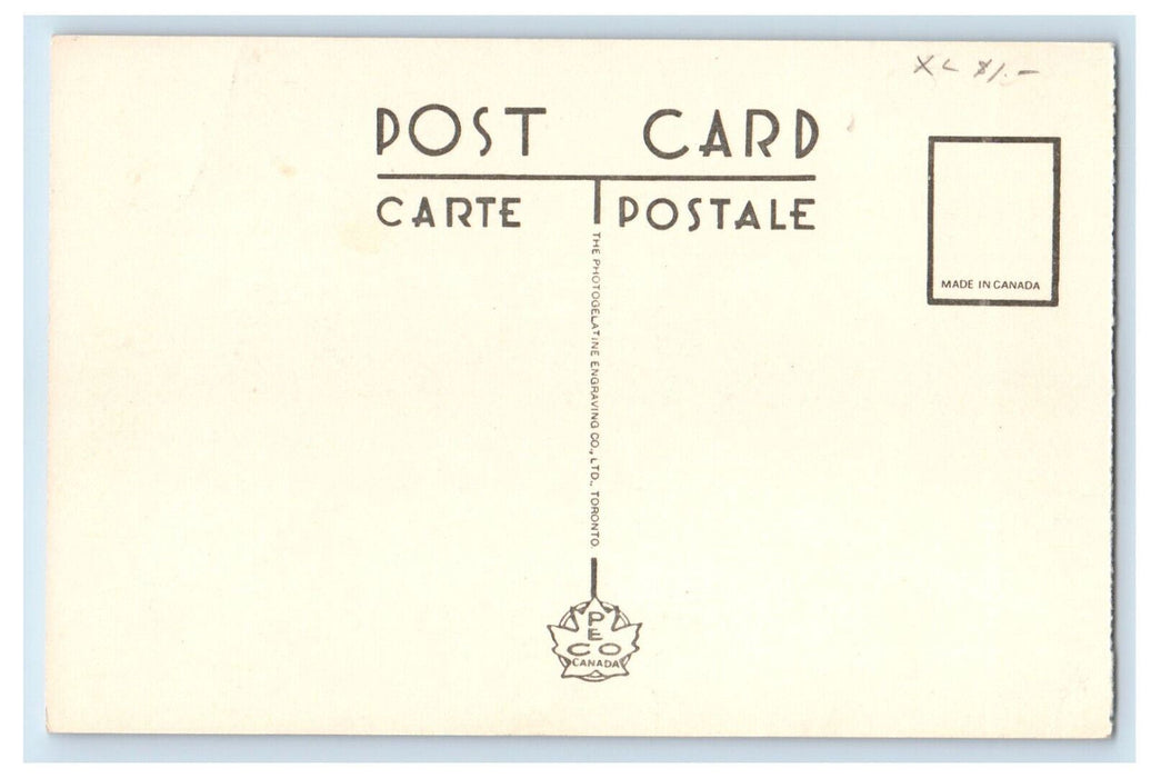 c1940's An Ocean Liner Clearing The Quebec Bridge Steamer Canada Postcard