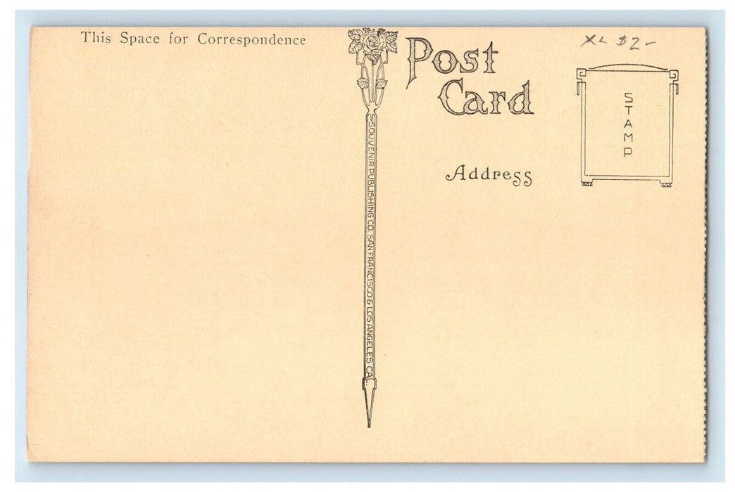 c1910's Union Depot Train Station Railroad El Paso Texas TX Antique Postcard