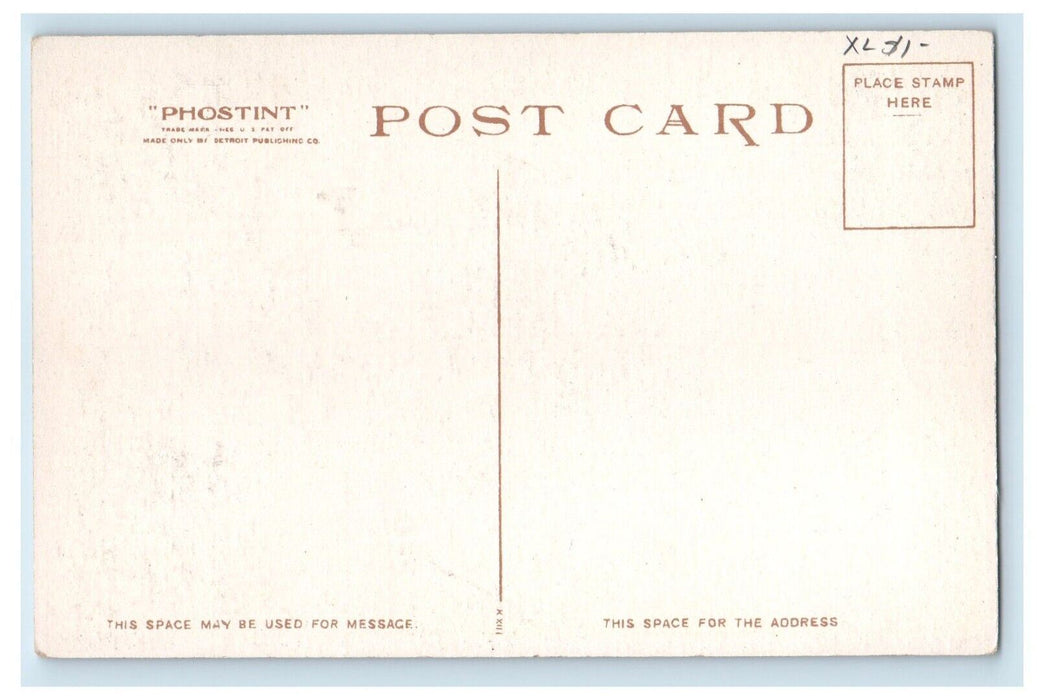 c1910's Sunset View Entrance Union Station Kansas City MO Phostint Postcard