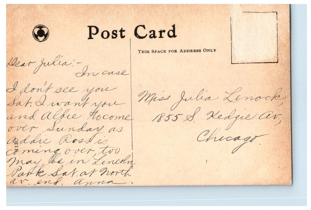 c1910 Trolley Car, Horse Riding, Coliseum at Night Chicago Illinois IL Postcard