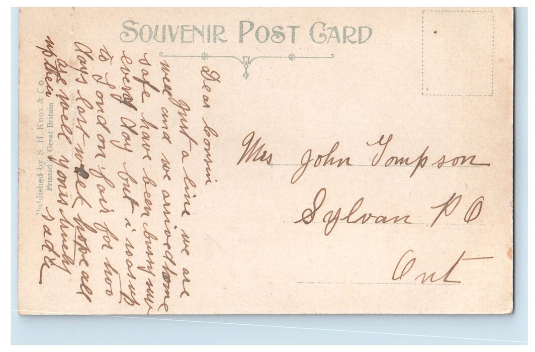 c1905 Wholesaler Business Section Dundas St. Looking West London Canada Postcard