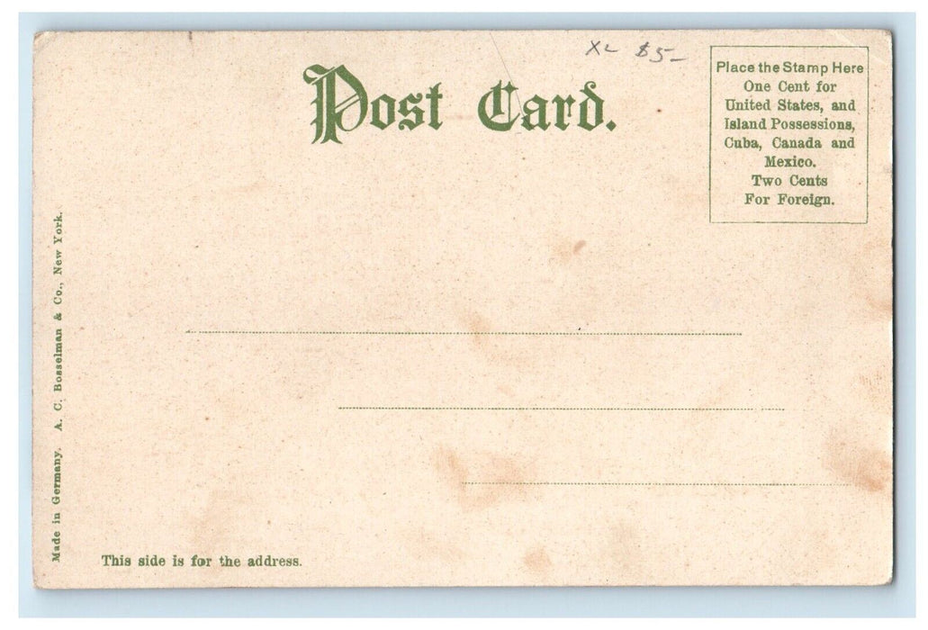 c1905 P. & R. Main Depot Railroad Train Reading Pennsylvania PA Antique Postcard