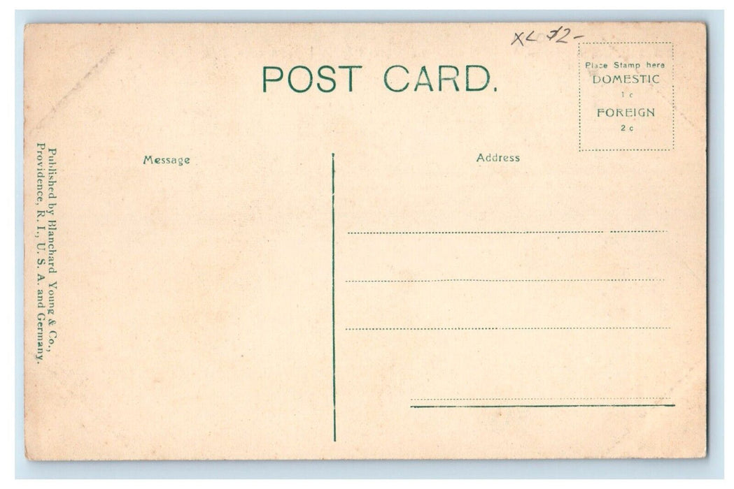 c1910's Union Station State House And Normal School Providence RI Postcard