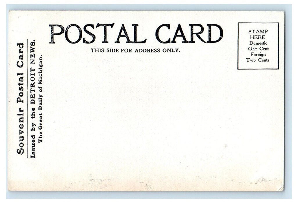 c1905 Detroit Boat Club Belle Isle Park Detroit Michigan MI Antique Postcard