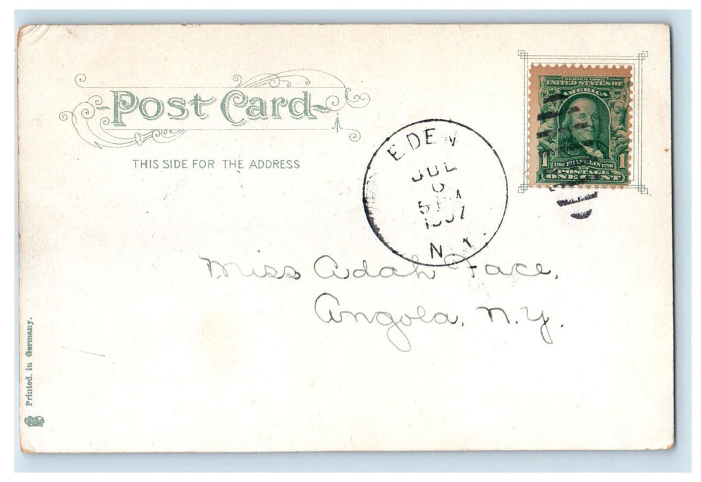 1907 Monroe Tavern Lexington Massachusetts MA Eden NY Antique Postcard