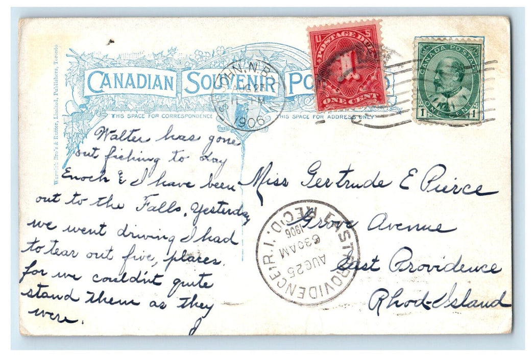 1906 Brunswick Street, Fredericton New Brunswick Canada Antique Postcard