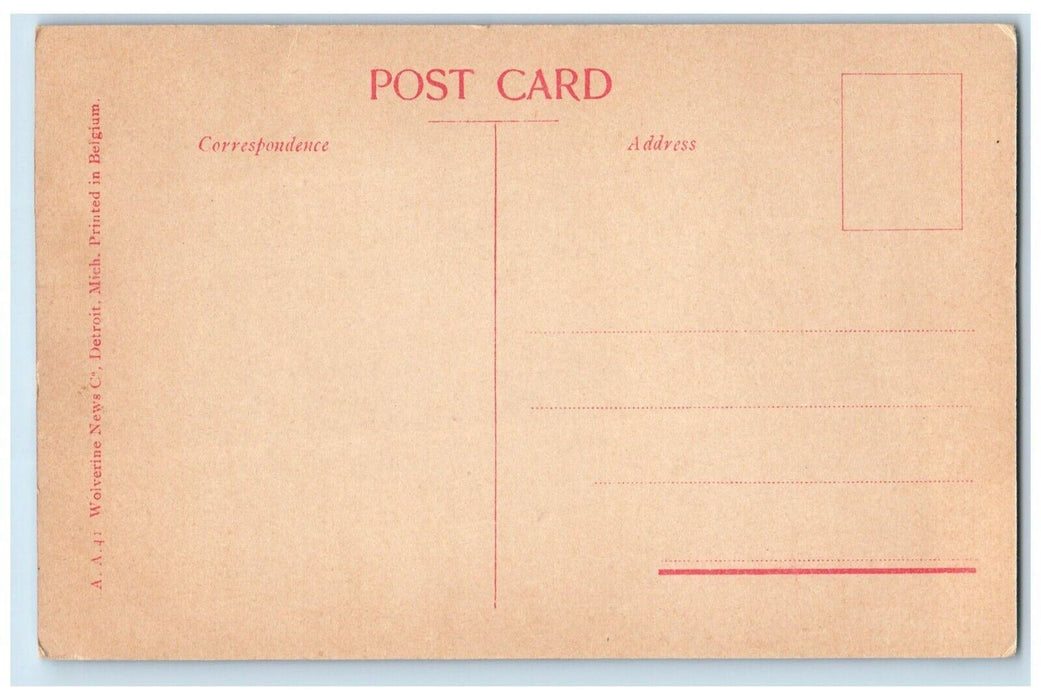 c1910 Congregational Church Ann Arbor Michigan MI Antique Unposted Postcard