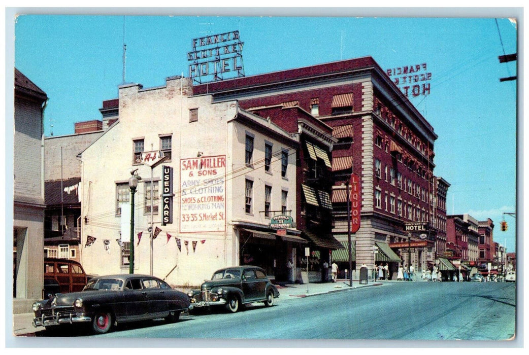 c1960's Army Shoes Liquor Hotel West Patrick St. Frederick Maryland MD Postcard