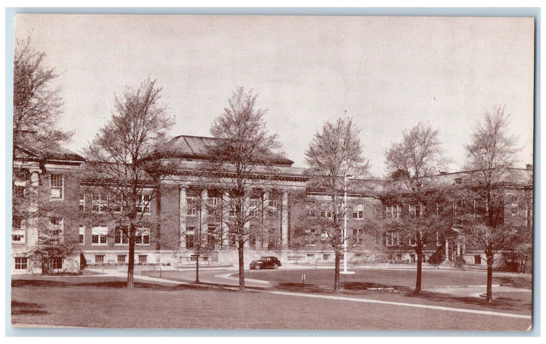 c1940's University of NY & First National Bank of Cortland NY Postcard