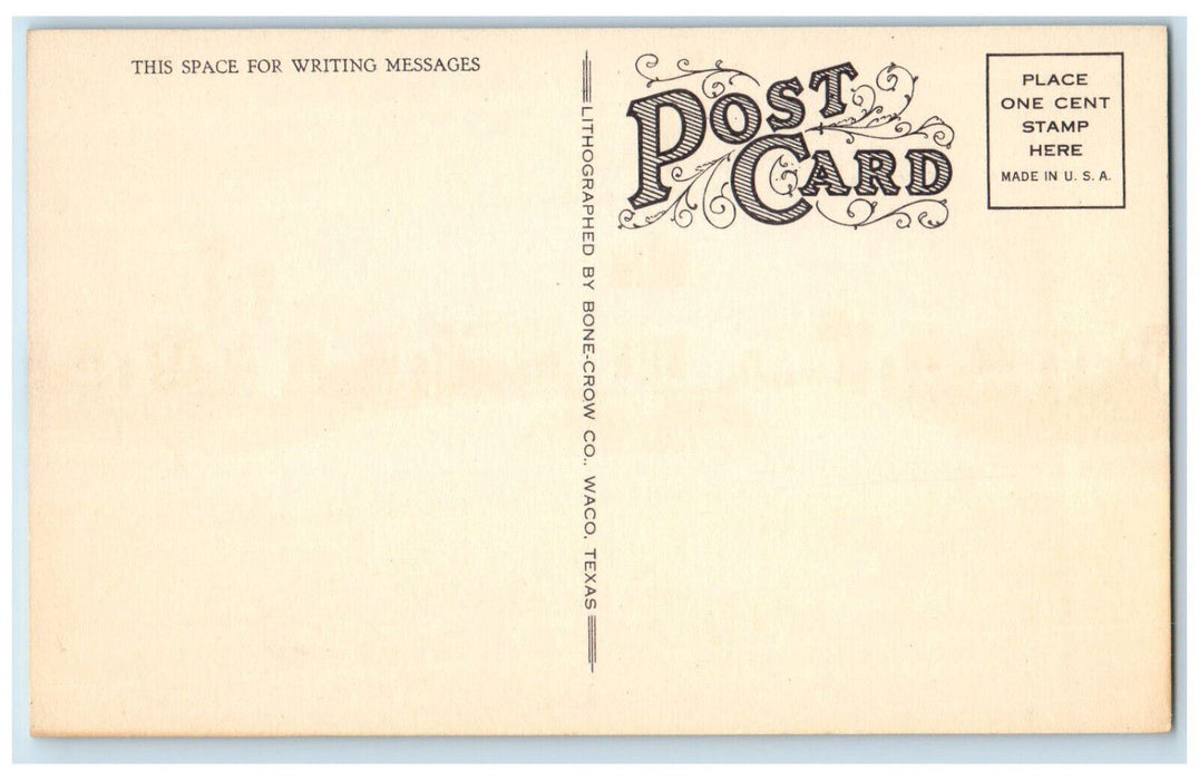 c1950's Entrance to Alamo Plaza Hotel Courts Atlanta Georgia GA Postcard