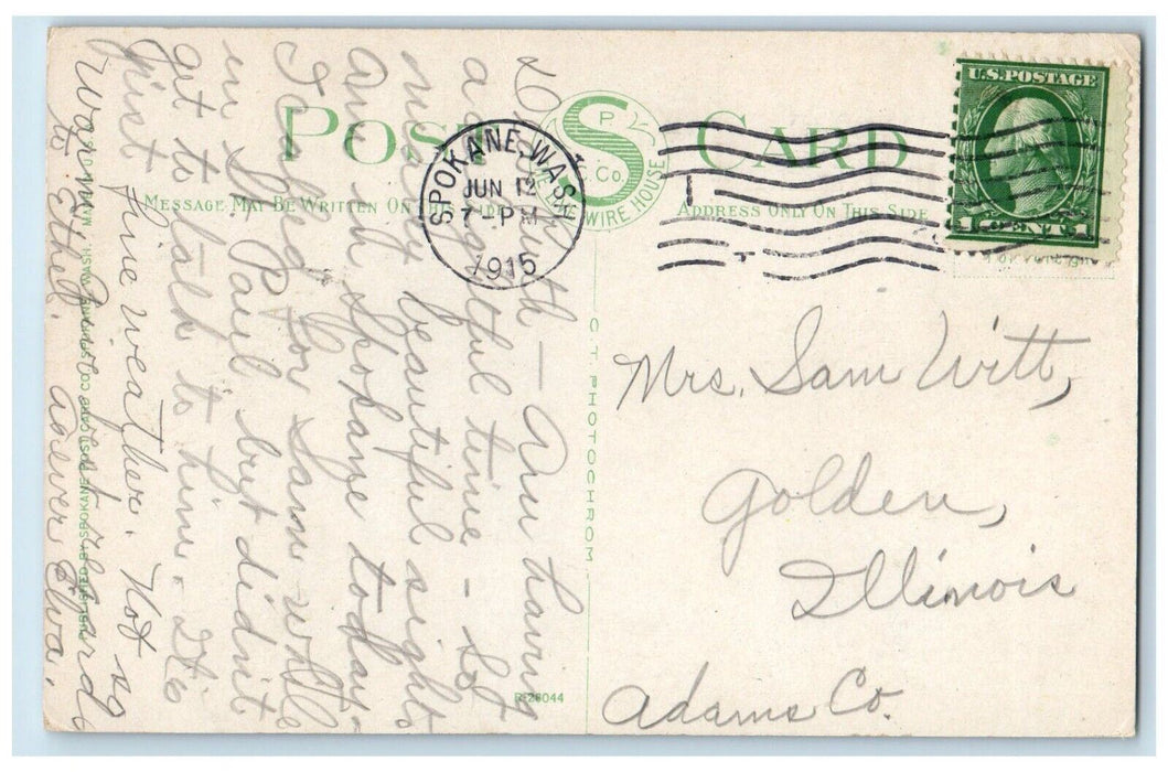 1915 Steamer Georgie Oakes On The St. Joe River Idaho ID Antique Postcard