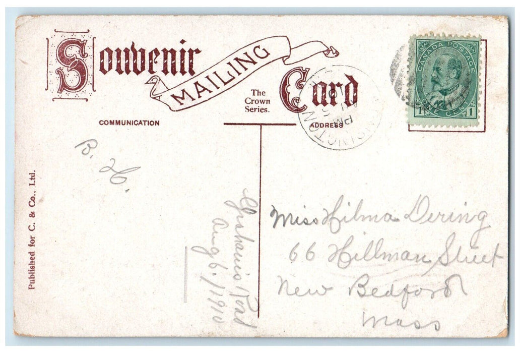 1910 Prince Edward Island Hospital Charlottetown P. E. Island Canada Postcard