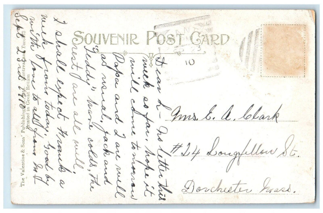 King Square Looking West St. John New Brunswick Canada, Fountain View Postcard