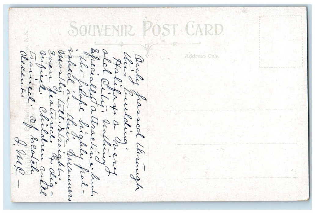 Government House Scene Street Halifax Nova Scotia Canada Antique Postcard