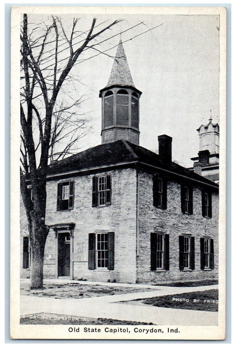 c1910's Old State Capitol Building Corydon Indiana IN Unposted Antique Postcard