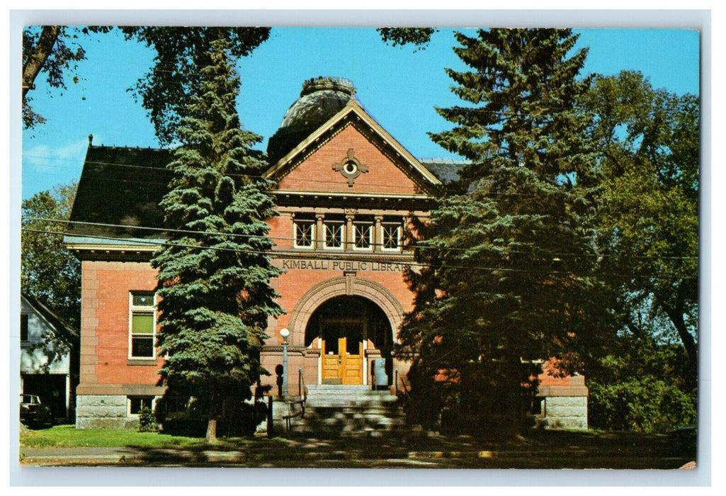 c1960's Kimball Library, Randolph Vermont VT Vintage Unposted Postcard