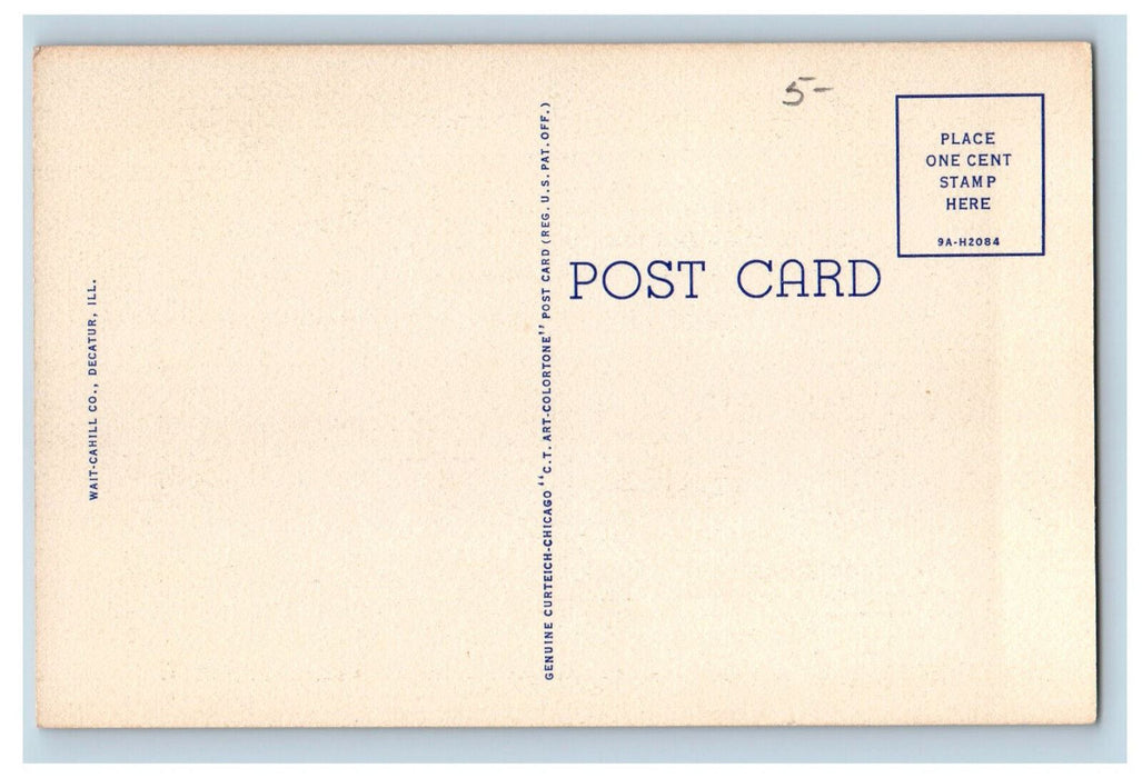 c1950's Multiview of Buildings at James Millikin University Decatur IL Postcard