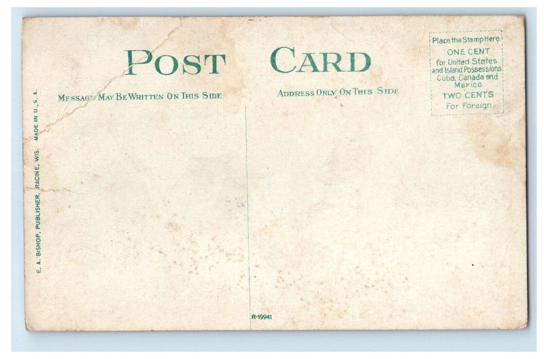 c1910 State Historical Library, University of Wisconsin Madison WI Postcard