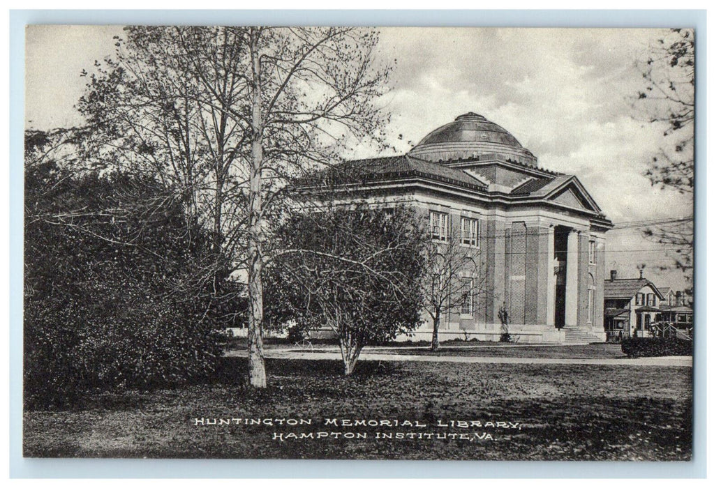 c1910 Huntington Memorial Library Hampton Institute Virginia VA Postcard