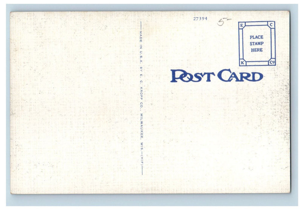 c1940's Seymour Library Galesburg Illinois IL Unposted Vintage Postcard