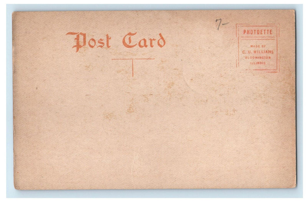 c1905 Public Library Joliet Illinois IL Antique Unposted Photoette Postcard