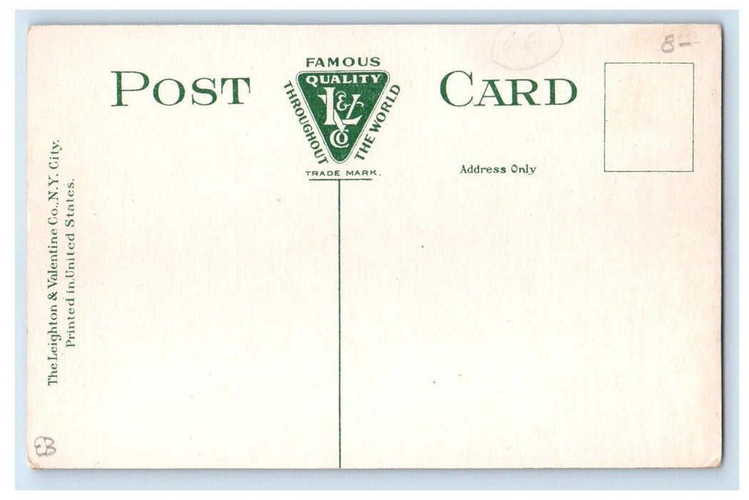 c1910's D. L. & W. Station Depot Railroad Train Cortland New York NY Postcard