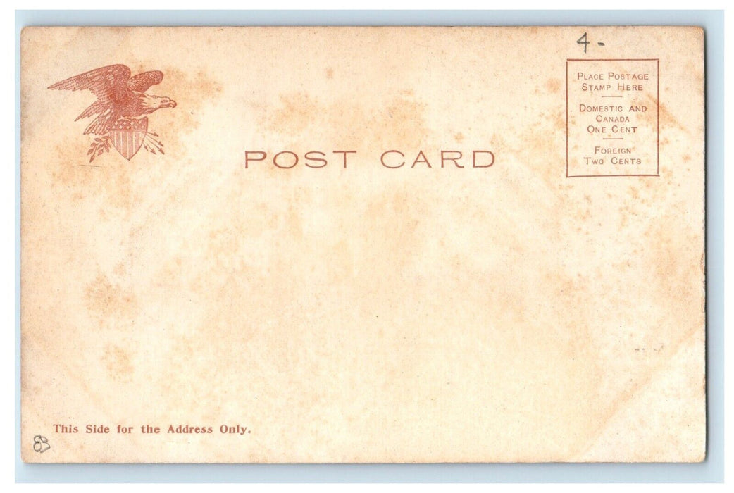 c1905 Dry Dock At The Navy Yard Boat Ship Brooklyn New York NY Antique Postcard