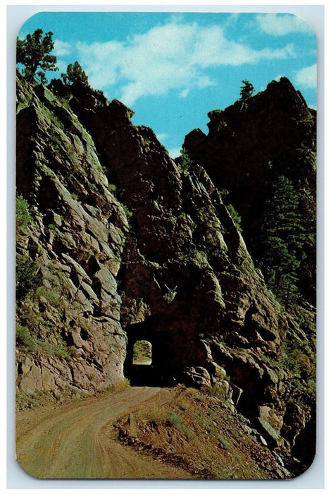 c1960's Tunnel Phantom Canon Highway Cripple Creek Canon City Colorado Postcard