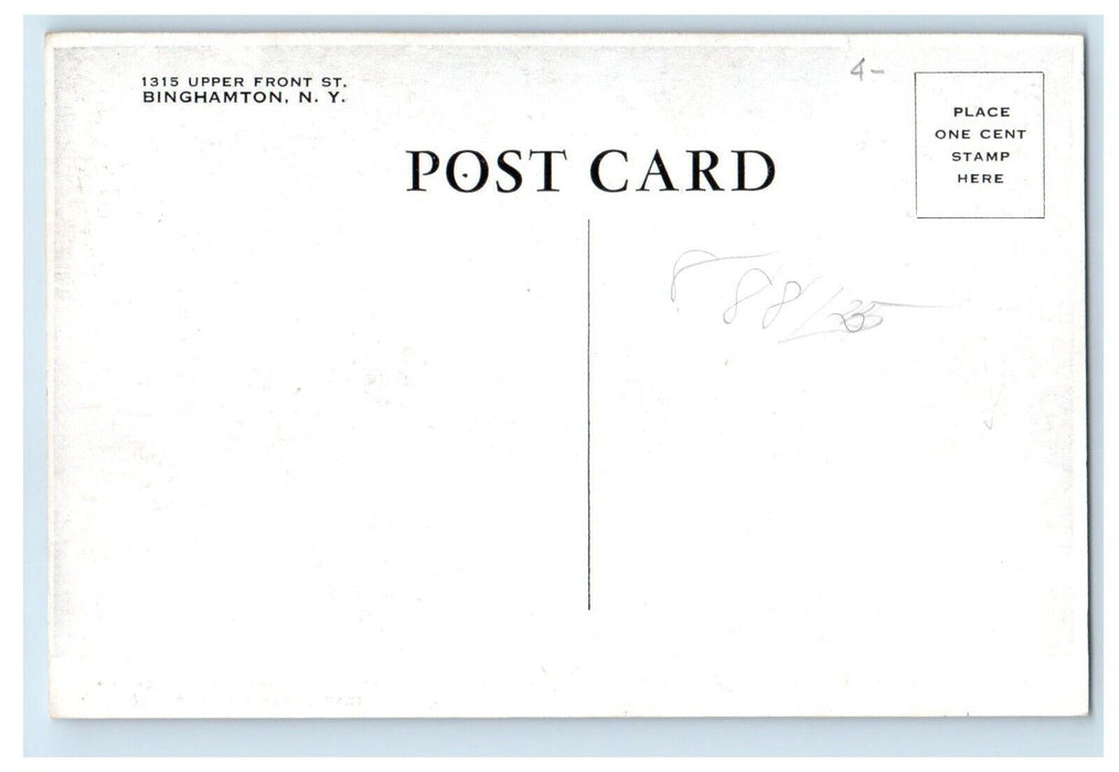 Saxon's Restaurant Cars Upper Front Street Binghamton New York NY Postcard