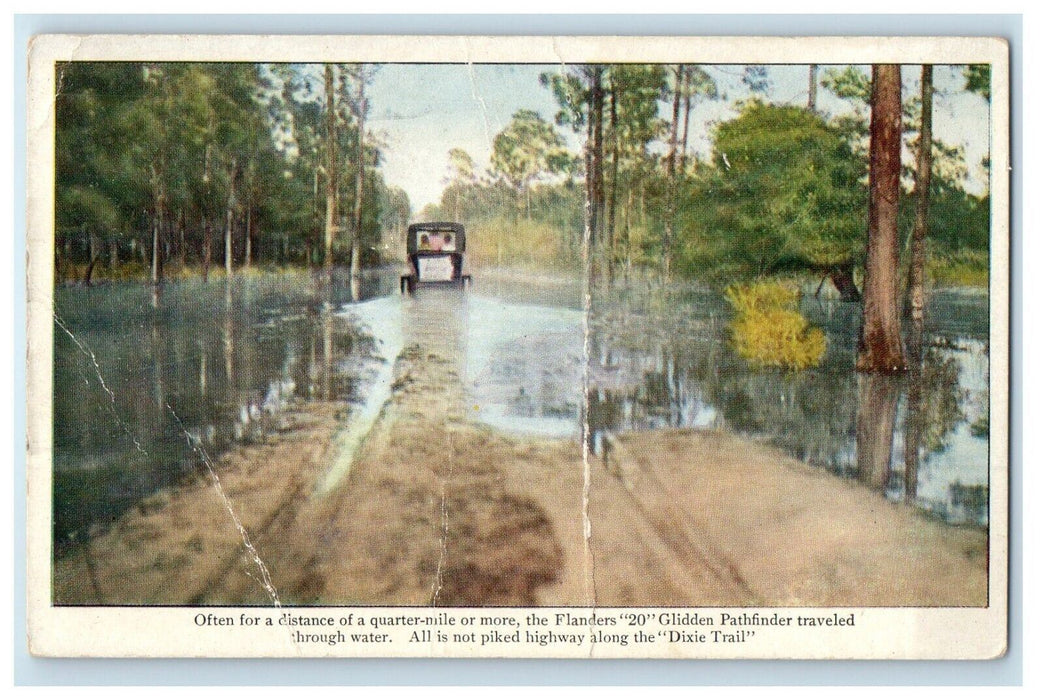 c1920's Flanders "20" Car Auto Glidden Pathfinder Advertising Unposted Postcard