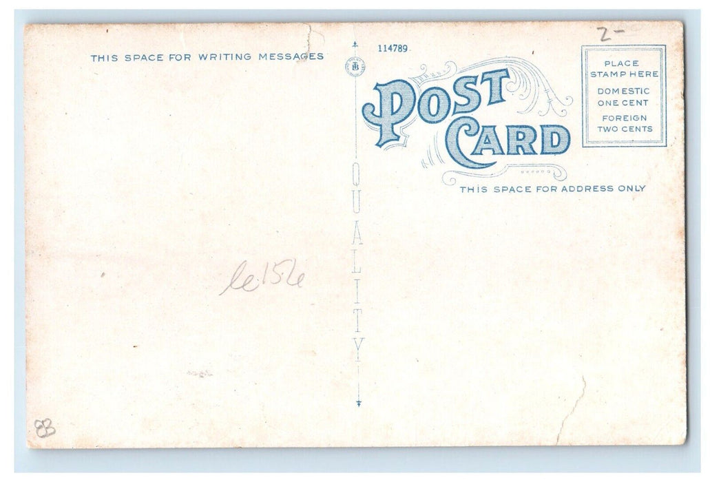 c1920's Paul Delaney Co. Building Railroad Train Brocton New York NY Postcard