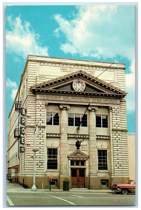 c1960's Pueblo Lodge No 90 BPO Elks Fifth Santa Fe Ave Pueblo Colorado Postcard