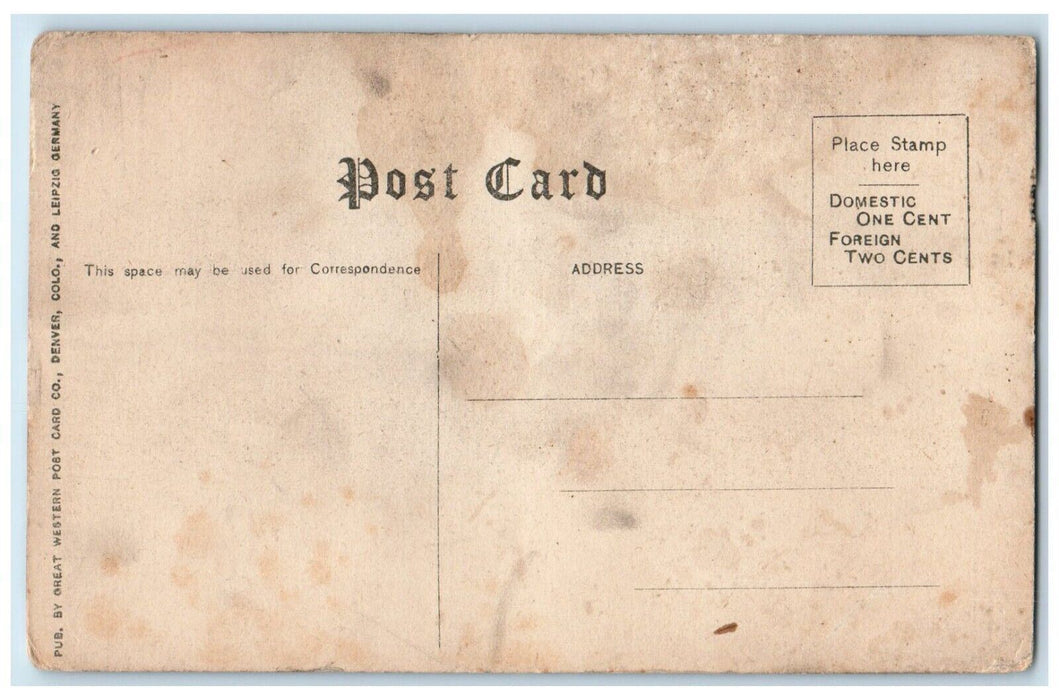 c1910's Snow Range Rollin Pass Mountain Cliff Moffat Road Colorado CO Postcard