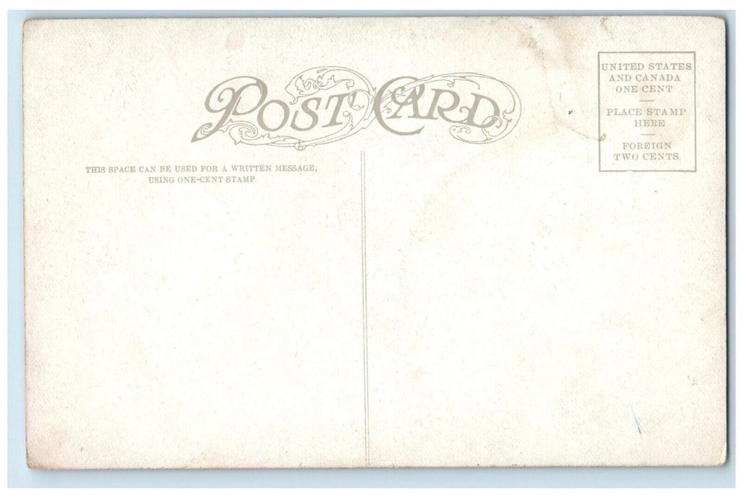 c1910's Rustic Bridge Band Stand River Trees  Manitou Colorado CO Postcard