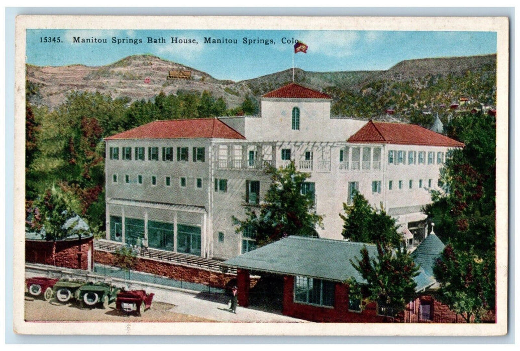 c1960's Manitou Springs Bath House therapeutic Manitou Springs Colorado Postcard