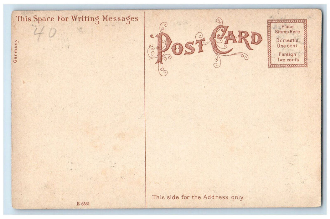 c1910 Trolley Car Ox Tail Curve, Yarmouth Railroad Yarmouth Maine ME Postcard