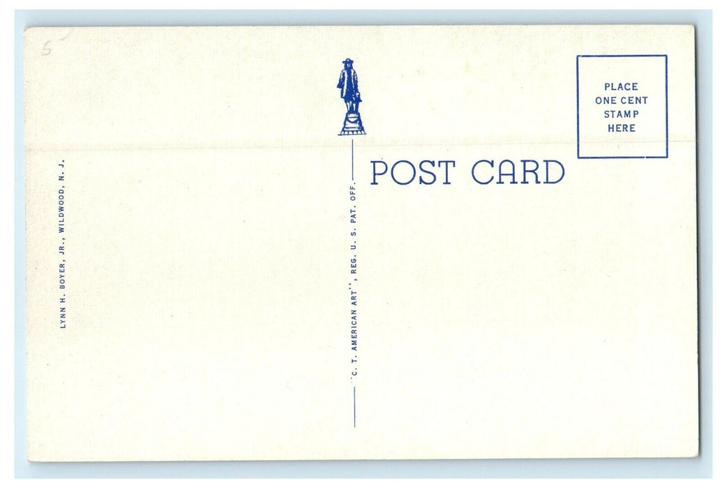 c1935 Administration Building, Norristown Pennsylvania PA Antique Postcard