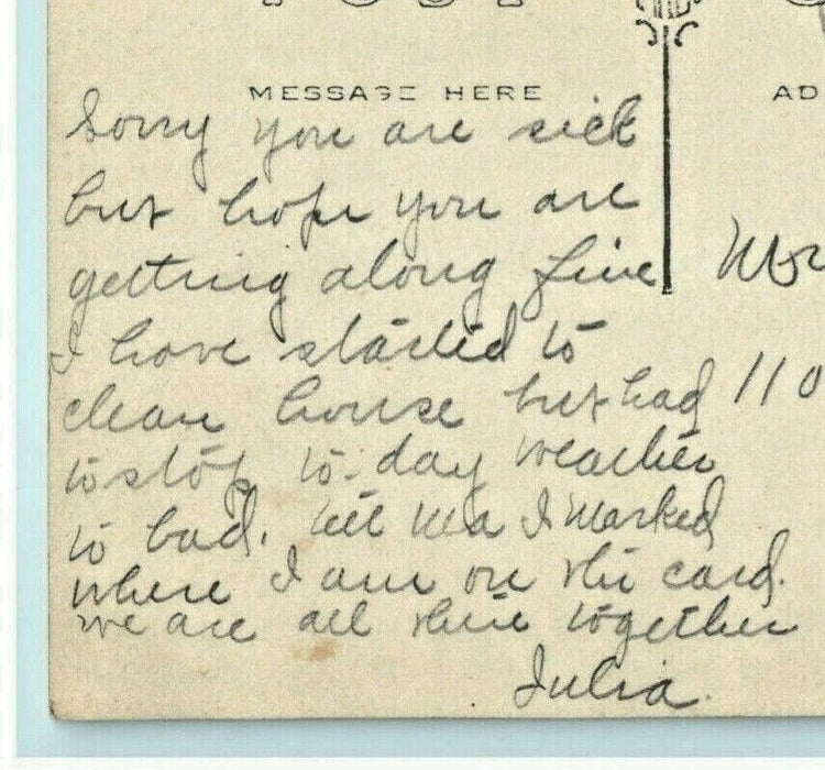 1909 Greetings From Buckingham Illinois IL Multiview RPPC Photo Antique Postcard
