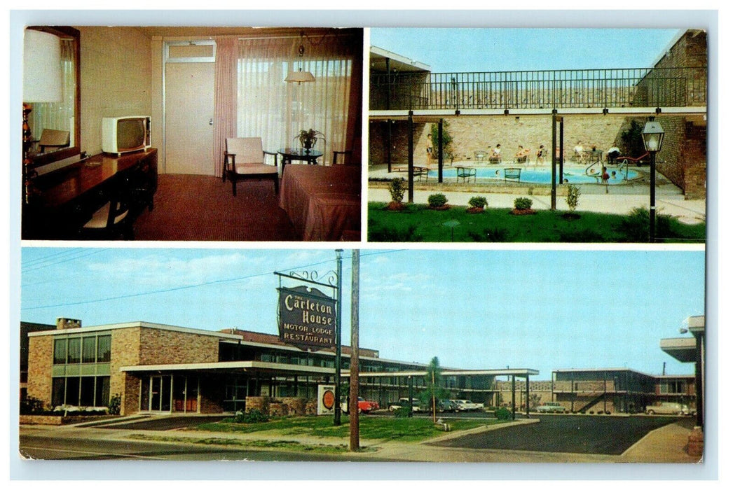 Sheraton Carleton House Motor Lodge And Restaurant Rocky Mount NC Postcard