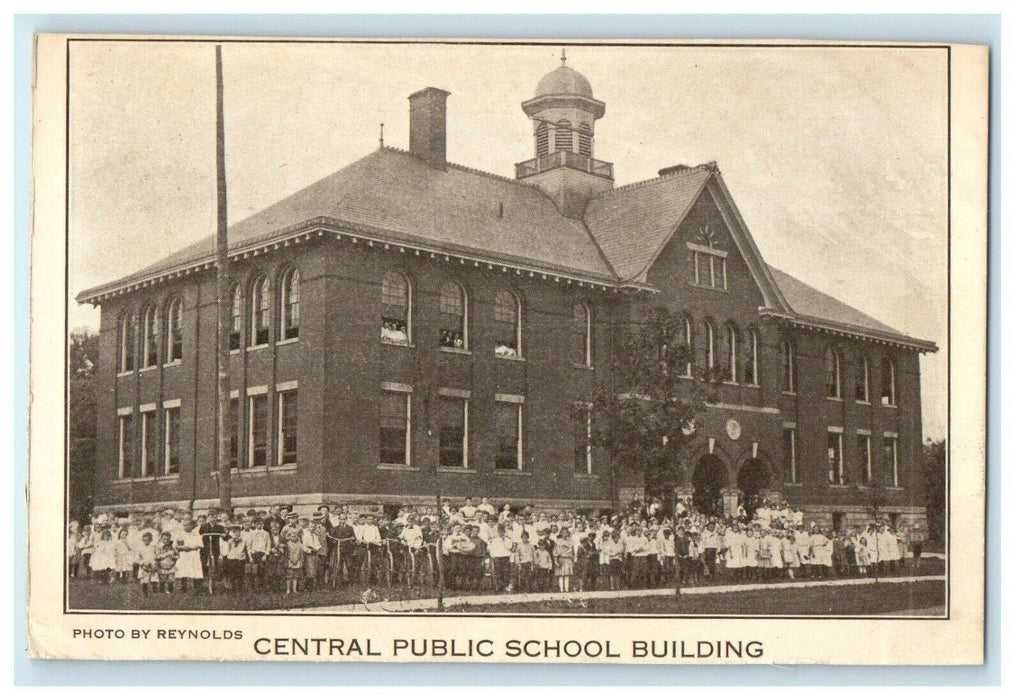 c1908 Central Public School Building, Pennsylvania PA Advertising Postcard