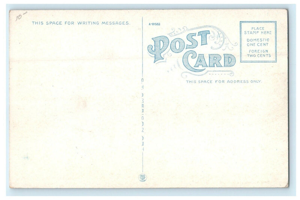 c1920 Scene at The Wharf, Oak Bluffs, Massachusetts MA Antique Postcard
