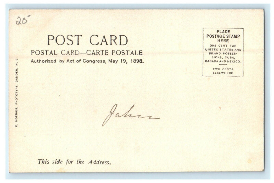 c1905 Loller Academy Public Spirit Church Hatboro Pennsylvania PA Postcard